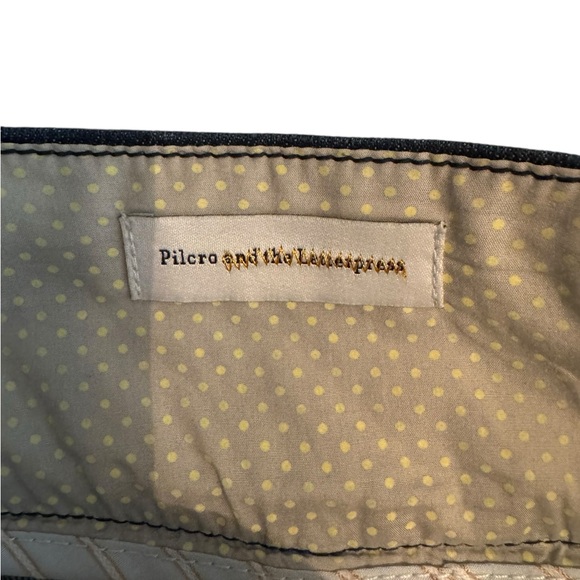 Anthropologie Pilcro Denim Button Down Skirt Size 10 Preppy Twee Cottagecore - Picture 5 of 8